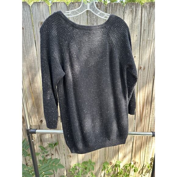 Talula Black Waffle Knit Sweater | Angora Blend | Size Small - Picture 2 of 6